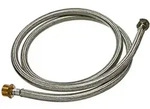 Xavax Edelstahlarmierter Wasserschlauch 2 Meter 3/4" Gewinde