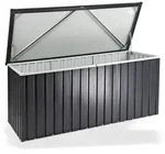 Tepro Metall-ger&auml;tebox 170 X 70 Cm Stahl Aufbewahrungsbox Auflagenbox Gartenbox