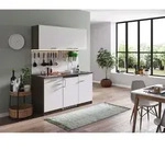 K&uuml;che K&uuml;chenzeile Singlek&uuml;che Eiche York Wei&szlig; Oliver 150 Cm Respekta