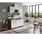 K&uuml;che K&uuml;chenzeile Singlek&uuml;che Eiche York Wei&szlig; Oliver 150 Cm Respekta