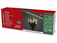 Konstsmide - 6303-100 led Mini Lichterkette 50 Warmweiße Dioden 230V Grünes Kabel