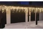 Led Eisregen Lichterkette Mit 480 Leds, 12m, Au&szlig;en + Innen