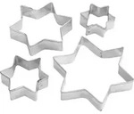 Zenker Ausstecher Set Stern 4 St&uuml;ck 3,5 - 7,5 Cm