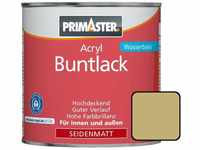 Acryl Buntlack 750ml Beige Seidenmatt Wetterbeständig Holz & Metall - Primaster