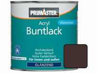 Primaster - Acryl Buntlack 750ml Schokobraun Glänzend Wetterbeständig Holz&Metall