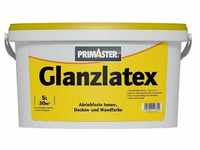 Primaster - Glanzlatex 5L Weiß Seidenlatex Latexfarbe Wandfarbe Abriebfest
