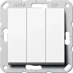 Gira Wippschalter 283003 Ein/aus 3f System 55 Reinweiss