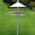 Habau - Futterstation F&uuml;r V&ouml;gel Aus Edelstahl, Mit St&auml;nder