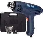 Ferm - Hei&szlig;luftpistole - 2000w - Zwei Temperaturstufen - Inkl. Fall & 2 Mundst&uuml;cke