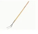 Heugabel 2 Zinken 135cm Eschenstiel, Gerade, 28x16cm