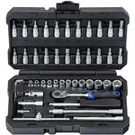 Projahn - Proficraft, 1/4' Steckschl&uuml;ssel Satz 46 Teile, Mit 48 Zahn Knarre, Im