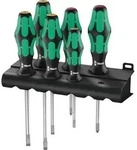 Kraftform 334/6 Schraubendreher Satz Schlitz, Kreuzschlitz Phillips 6 Tlg. - Wera