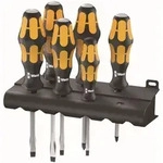 932/918/6 Schraubendreher Satz Kraftform Schraubmeisselsatz 6-teilig + Rack - Wera