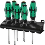 335/350/355/6 Schraubendrehersatz Kraftform Plus Lasertip + Rack, 6-teilig - Wera