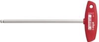 Stiftschl&uuml;ssel Mit Quergriff Sechskant-kugelkopf Glanzvernickelt 4,0 Mm (04111) -