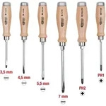 Ks Tools Ergotorque Woodmax Schlag-schraubendreher-satz, 6-teilig