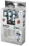 3334/3350/3355/6 Schraubendrehersatz, Edelstahl + Rack, 6-teilig - Wera