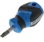 2153 6,5 Schraubendreher, Kurze Form, Schlitz 6,5 Mm