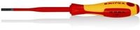 Knipex - 98 20 40 Sl Schraubendreher (slim) F&uuml;r Schlitzschrauben Isolierender