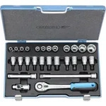 Gedore - Steckschl&uuml;ssel-satz 1/2' 27-tlg 6-kant 10-30mm, 19 Imu-10, 6139750