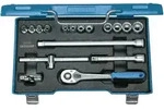 Steckschl&uuml;ssel-satz 3/8 17-tlg. 6-kant 6-19 Mm, Nr. 30 Gmu-10 - Gedore