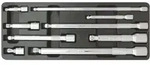 Ks Tools 1/4"+3/8"+1/2" Chromeplus Kipp-verl&auml;ngerungs-satz, 9-teilig