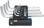 Ks Tools 3 In 1 Innen6kant-winkelstiftschl&uuml;ssel-satz,10-tlg Lang, Kugelkopf, Zoll -