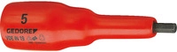 Vde In 19 6 Vde-schraubendrehereinsatz 1/2' Innen-6-kant 6 Mm