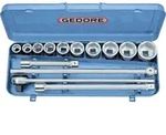 Steckschl&uuml;ssel-satz 3/4' 14-tlg 6-kant 22-50mm, 32 Emu-2, 6280340 - Gedore