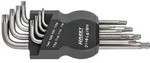 Innen-torx Winkelschraubendreher-set T 9, T 10, T 15, T 20, T 25, T 27, T 30, T 40
