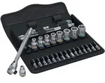 Wera - 8100 Sa 7 Zyklop Metal-knarrensatz Durchsteckvierkant 1/4' Metrisch 28-tlg.