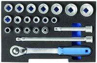 1100 Ct1-19 Steckschl&uuml;ssel-satz 1/2' In 1/2 L-boxx 136 Modul