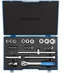 Gedore - Steckschl&uuml;ssel-satz 1/2' 23-teilig 6-kant 8-32mm, 19 Emu-20
