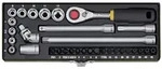 Proxxon - Industrial Steckschl&uuml;sseleinsatz Metrisch 1/4' (6.3 Mm) 32teilig 23078