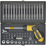 Industrial 23104 Bit-set 54teilig Innen-sechsrund (tx), Innen-sechskant, Schlitz,