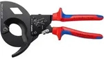 Knipex - 95 31 280 Kabelschneider (ratschenp.) Mehrk. Schwarz Lack. 280 Mm