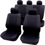 26174804 Sydney Sitzbezug 11teilig Polyester Schwarz Fahrersitz, Beifahrersitz,