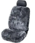 Walser - Autositzbezug Lammfell Trish Sitzbezug Auto Anthrazit Schonbezug Winter