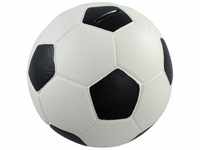 4790-01 Spardose Fußball Lederoptik 15 cm Durchmesser, schwarz weiß - HMF