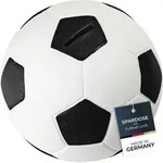 Hmf - 4790-01 Spardose Fu&szlig;ball Lederoptik 15 Cm Durchmesser, Schwarz Wei&szlig;