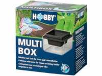Multibox 10 x 10 x 6 cm - Futterbehälter mit Sieb - Hobby