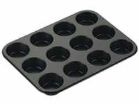 Zenker - Muffinform BlackMetallic für 12 Stück 35 x 26,5 cm Küchenutensilien