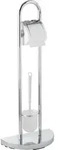 Wc-garnitur Raumwunder - Platzsparend, Halber Standfu&szlig;, Stahl 33x84x18 Cm - Wenko