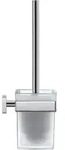 Karree - Toilettenb&uuml;rste Mit Halter, Wandmontage, Verchromt / Milchglas 0099571000 -