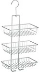 Exclusiv Duschcaddy Nivala 3 Ablagen, Chrom, Silber Gl&auml;nzend, Stahl Chrom - Silber