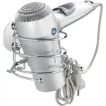 Turbo-loc&reg; Haartrocknerhalter, Befestigen Ohne Bohren, Silber Gl&auml;nzend, Stahl Chrom
