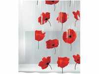 Spirella - Poppy Collection, Textilduschvorhang 180 x 200, 100% Polyester,...