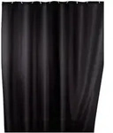 Duschvorhang Uni Black - Anti-schimmel/anti-bakteriell, Polyester,schwarz - Wenko