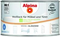 Alpina Wei&szlig;lack F&uuml;r M&ouml;bel Und T&uuml;ren 300ml Wei&szlig; Gl&auml;nzend Lack M&ouml;bellack