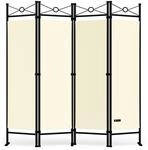 Paravent 180x163cm Flexibel Standfu&szlig; Blickdicht 30&deg;c Waschbar Stabil Innen